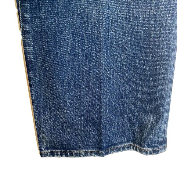 Madewell Relaxed Bootcut Jeans 29 Tall Blue Distressed High Rise Western Grunge - Picture 10 of 14